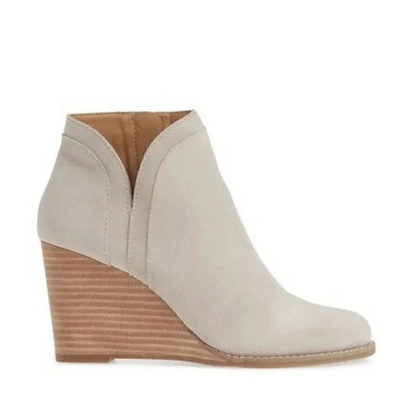 Lucky Brand Gray Yimina Wedge Booties  New! - Picture 3 of 6